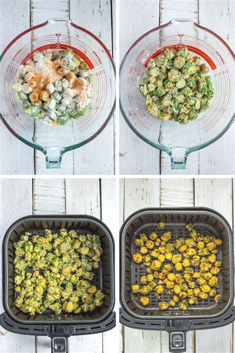Allow to cool slightly and enjoy. The Best Air Fryer Okra {Vegan} | Sustainable Cooks
