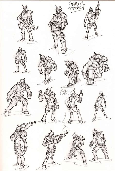 Bandit Pose Concept Art From Borderlands 2 Character Concept Character