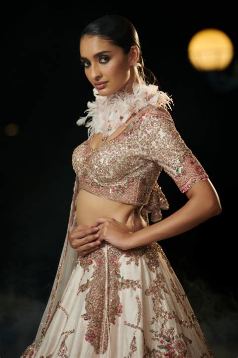 Bridaltrunk Online Indian Multi Designer Fashion Shopping Blush Pink Embroidered Bridal