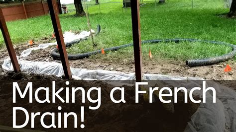 How To Make A French Drain Youtube