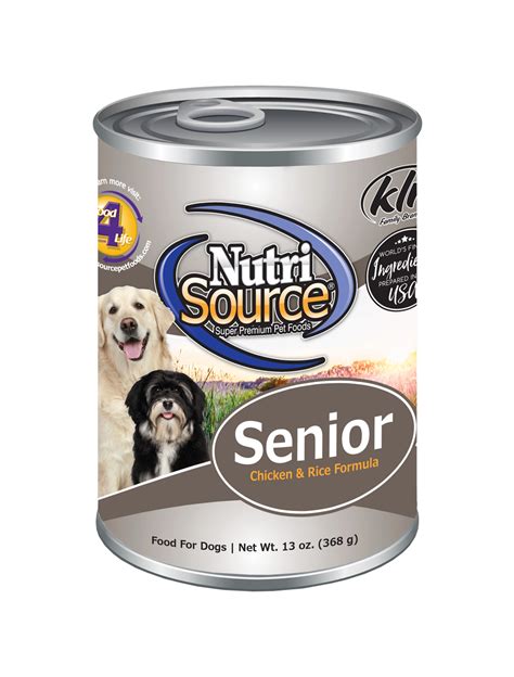 Buy Senior Chicken And Rice Wet Canned Dog Food Nutrisource Pet Foods