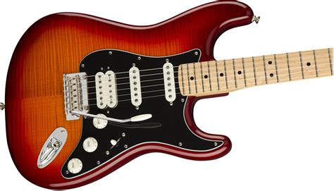 fender player series stratocaster hss plus top mn aged cherry burst