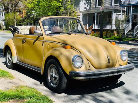 Classic Yellow Volkswagen Beetle Editorial Stock Image Image Of Save