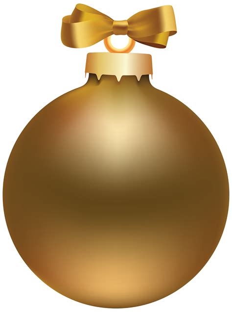 Golden Style Christmas Ball Png Clipart Best Web Clipart