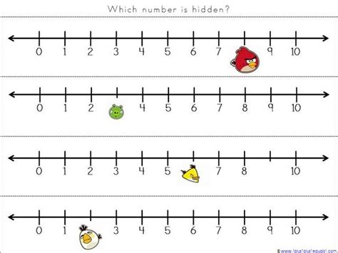 Number Line For Kindergarten Printable