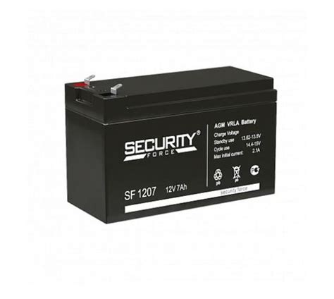 Security Force Sf1207 12v 7ah Agm Battery Makro