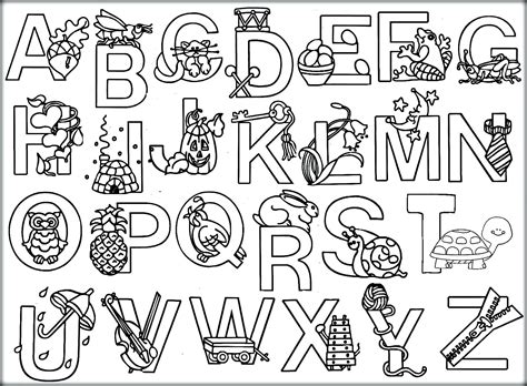 Alfabet Buchstaben Malvorlagen Kleurplaten Litera Kolorowanka Pics
