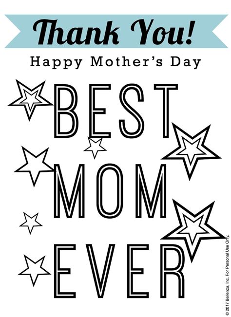 Best Mom Ever Printable Mothers Day Coloring Sheets Coloring Home