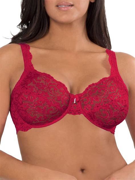 Smart Sexy Womens Plus Size Curvy Signature Lace Unlined Underwire Bra W Added Support Full