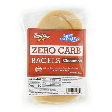 No blood sugar spike guarantee and taste. ThinSlim Foods Love-The-Taste Low Carb Bagels