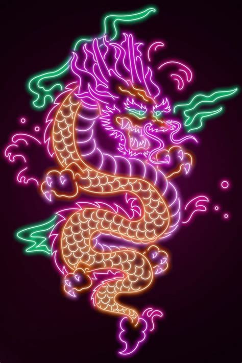 Pink Dragon Poster Picture Metal Print Paint By Donnie Displate