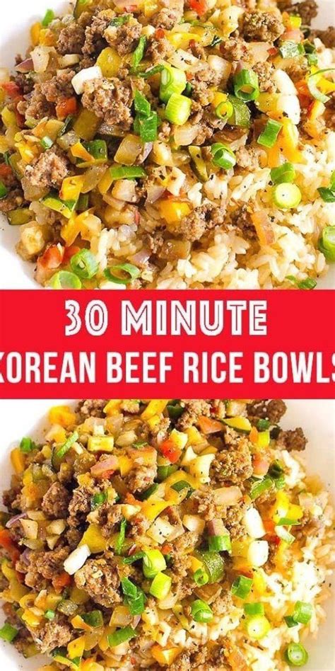 See more ideas about lazy saturday, whipped honey, no time for me. Korean Ground Beef and Rice Bowls for an easy weeknight ...