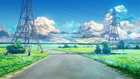 Anime Summer Landscape Wallpapers Wallpaper Cave