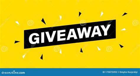 Giveaway Banner Post Template Win A Prize Giveaway Social Media Poster Vector Design