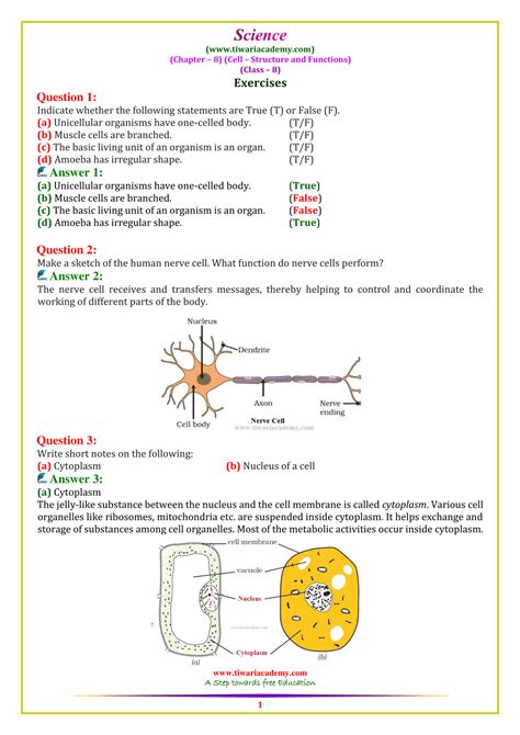 Both animal and plant cells are very similar, as they both are characterized as eukaryotic but they also have many differences. NCERT Solutions for Class 8 Science Chapter 8 Hindi ...