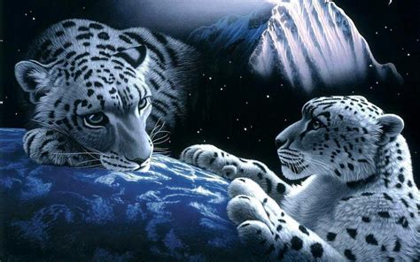 Wallpaper Leopard Digital Art 1920x1200 Corgen 1149974 Hd