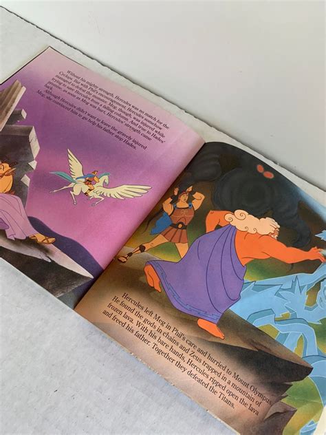 Rare Disneys Hercules Golden Book Walt Disneys Etsy