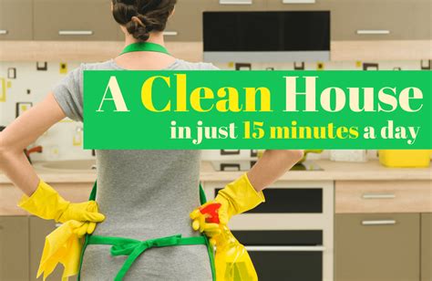 How To Keep Your House Clean In 15 Minutes A Day Sparkpeople