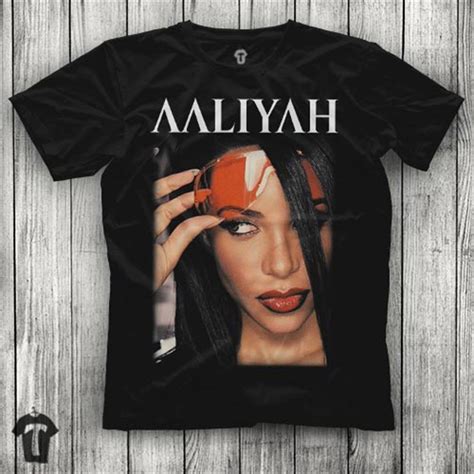 Aaliyah Black Unisex T Shirt Tees Shirts Tişört Ti̇şört