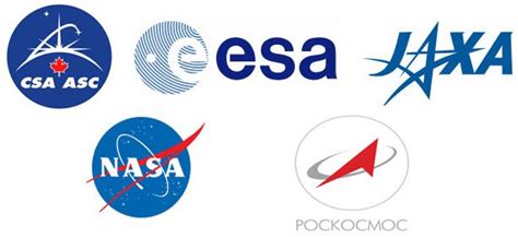 Selection Of Space Agency Logos