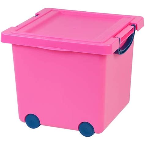 Iris Usa Childrens Plastic Toy Storage Box Pinkblue