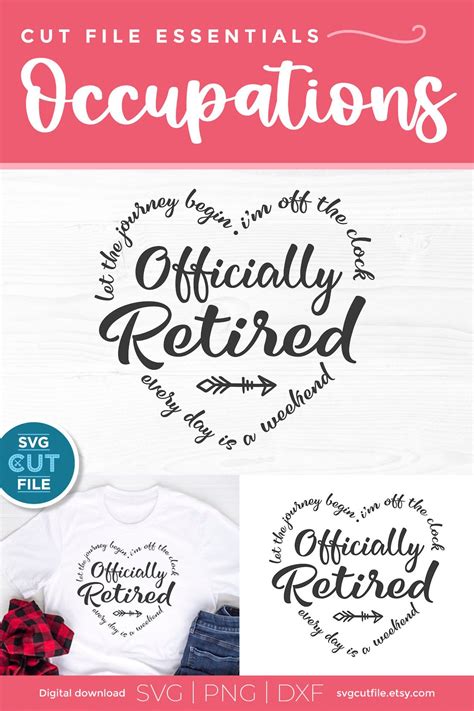 Retired Svg Officially Retired Svg Retiring Svg Great For A Etsy