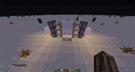 How To Make A Sliding Door In Minecraft 6 Steps Instructables