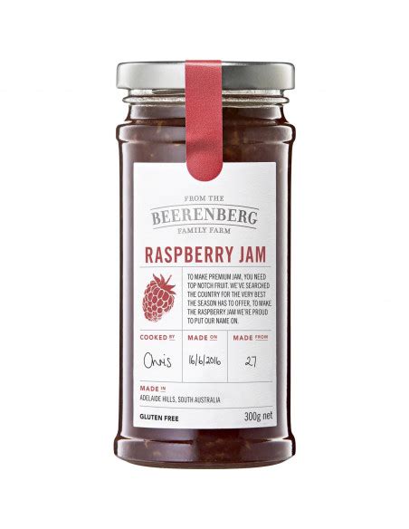 Beerenberg Raspberry Jam 300g | Ally's Basket - Direct from Australia