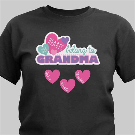 Custom Printed Grandma T Shirt Tsforyounow