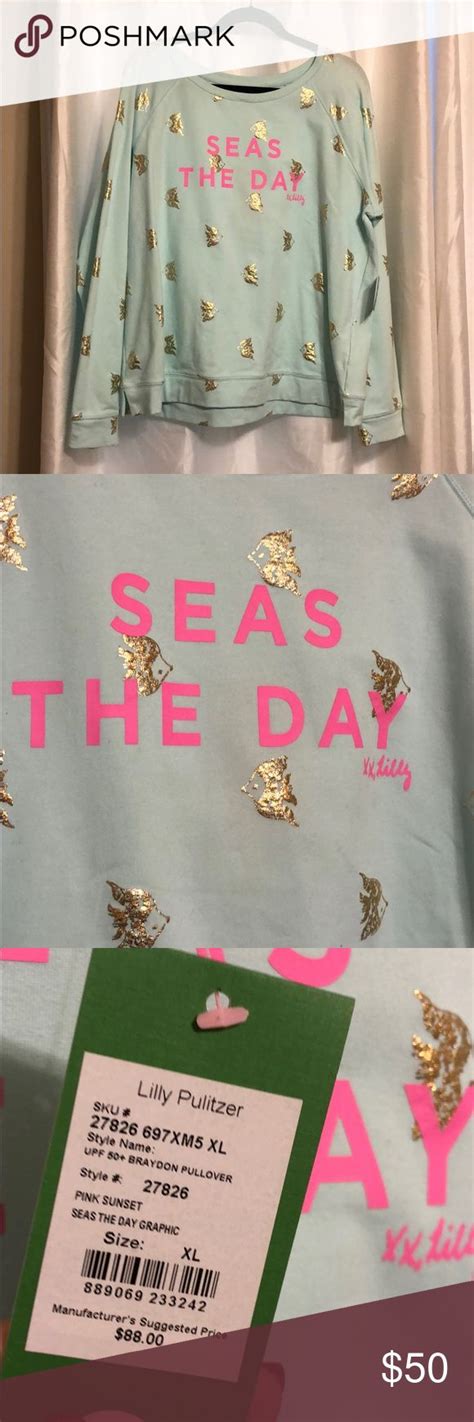 Nwt Lilly Pulitzer “seas The Day” Sweater Lilly Pulitzer Lillies