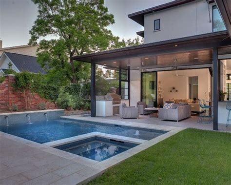 In many small backyards, a vertical flower or herb garden is a very popular option. Modern-Landscaping-Ideas-for-Backyard-Open-Patio-with ...