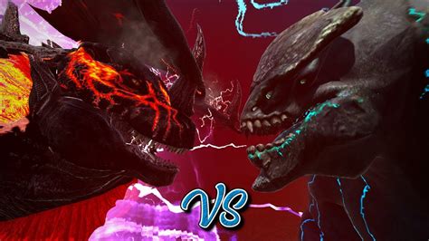 LEATHERBACK Vs SCARLET KING ARK Kaiju Battle YouTube