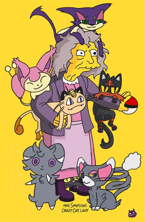Crazy Cat Lady Simpsons Clip Art Library