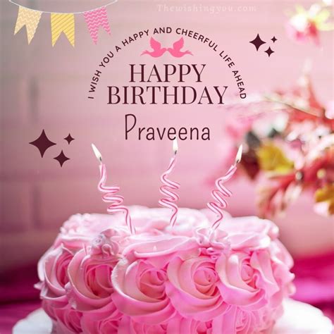 100 Hd Happy Birthday Praveena Cake Images And Shayari