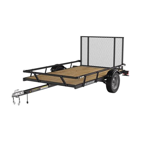 Karavan 5 Ft X 8 Ft Wood Floor Utility Trailer W Sliding Rail System