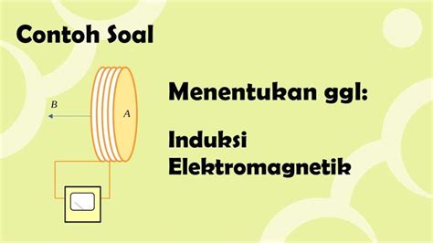 Contoh Soal Menghitung Ggl Induksi Elektromagnetik Kelas 12 Induksi