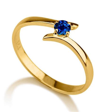 ✅ free delivery and free returns on ebay plus items! .50 carat Round Cut Sapphire Solitaire Engagement Ring in ...