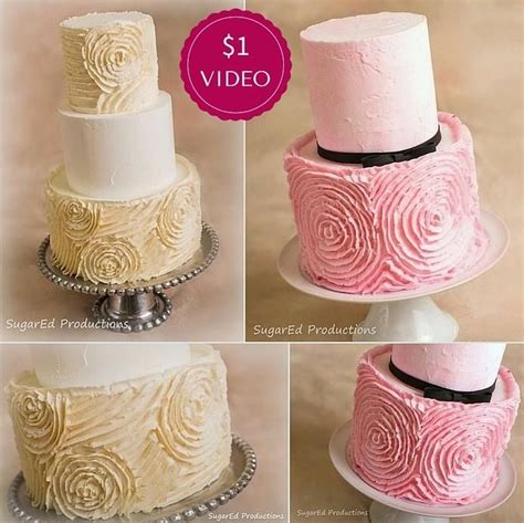 Learn To Pipe Buttercream Ruffled Rosettes With Sugared