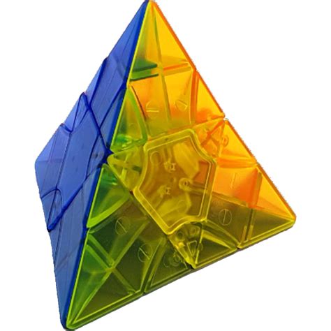 2x2x2 Transform Pyraminx Standard Clear Stickerless Rubiks Cube