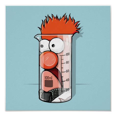 Beaker Muppets Science Poster Zazzle