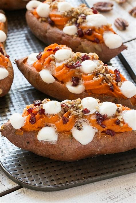 Enjoying the fruits of your labor? Twice Baked Sweet Potatoes - Dinner at the Zoo