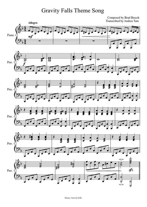 Me enamore de mi mejor amiga (gravity falls). Gravity Falls Piano sheet #violinfunny | Partituras, Musica partituras y Canciones para piano