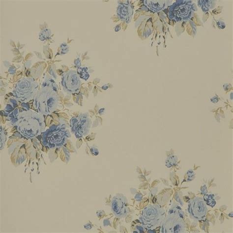 Download hd wallpapers for free on unsplash. Wainscott Floral - Vintage Blue wallpaper | Signature ...