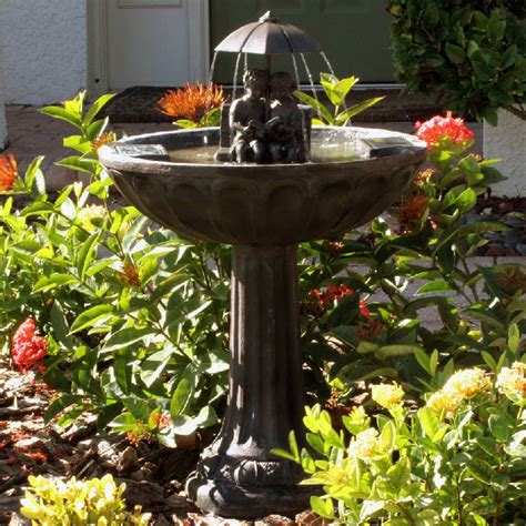Get free shipping on qualified smart solar fountains or buy online pick up in store today in the outdoors department. Umbrella Series Solar Fountain-Bench - 20326R01