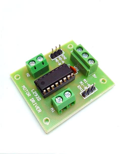 Ug Land India L293d Motor Driver Stepper Motor Driver Module Compatible Uno And Mcu Green