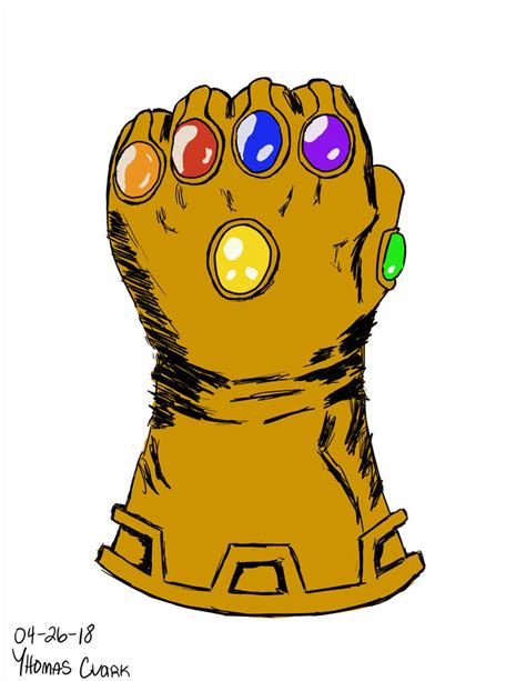 Daily Draw Infinity Gauntlet By Pingonaut On Deviantart