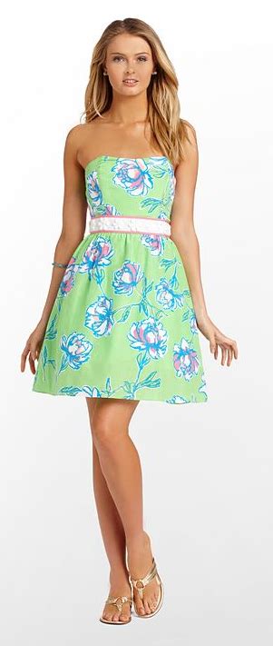 Lilly Pulitzer Green And Floral Dress 2013 Spring Collection Lilly Pulitzer Lily Pulitzer Dress