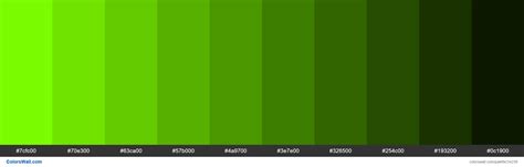 Shades Of Lawn Green 7cfc00 Hex Color