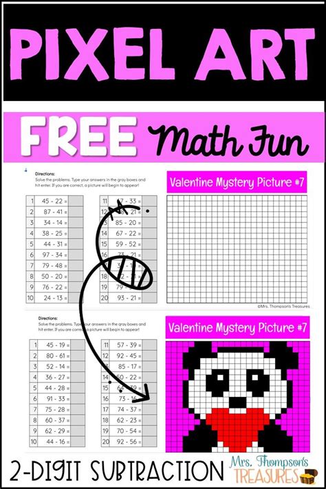 Pixel Art Free Math Activity Classroom Freebies 3 5 Free Math Free
