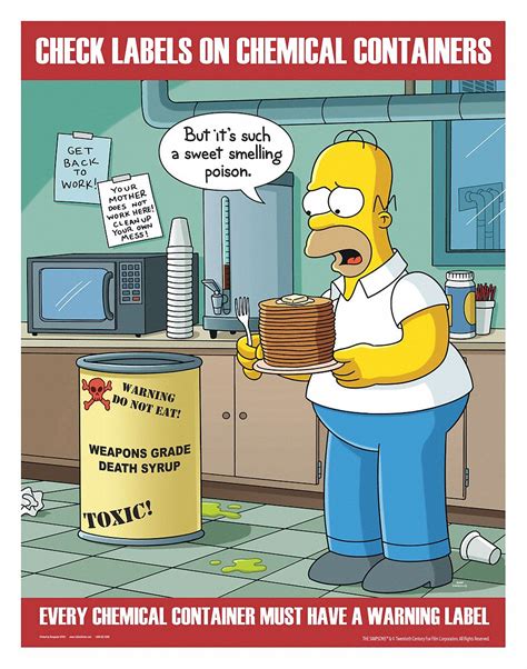 Safety Communication Posters Simpsons S1130 Safety Po Vrogue Co